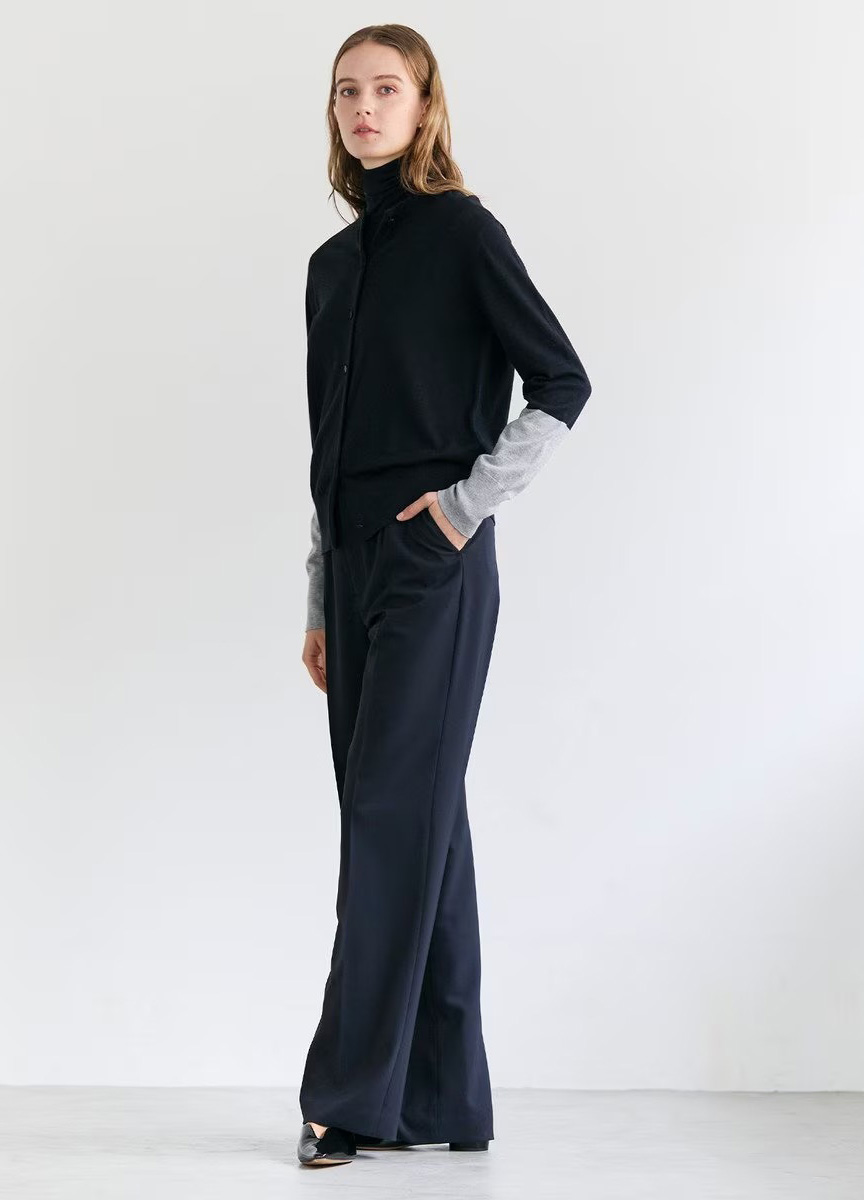 親膚撞色針織衫